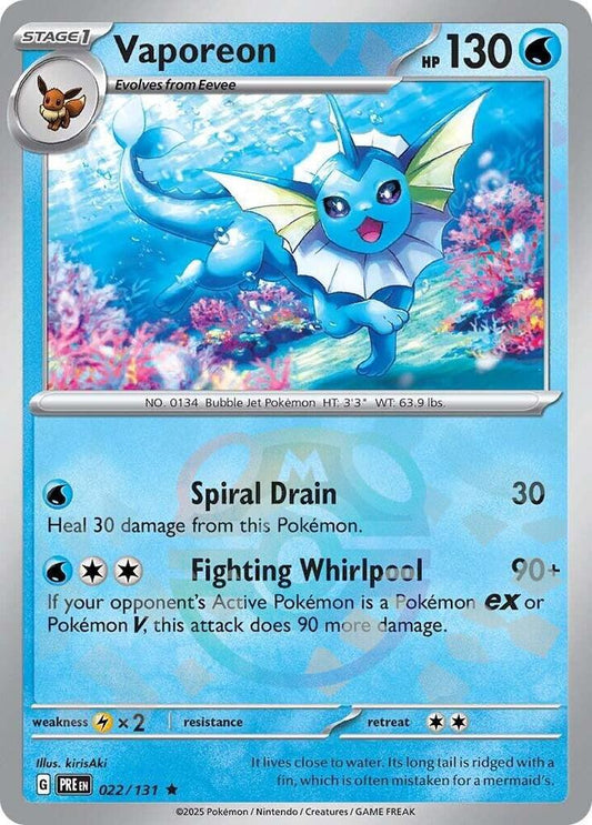 Vaporeon (Master Ball Pattern) PRE 022/131