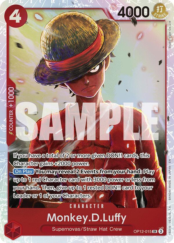 OP12-015 |SR| Monkey D. Luffy