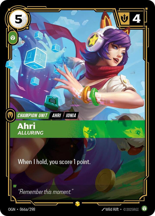 Ahri - Alluring (Alternate Art) - Lightly Played
