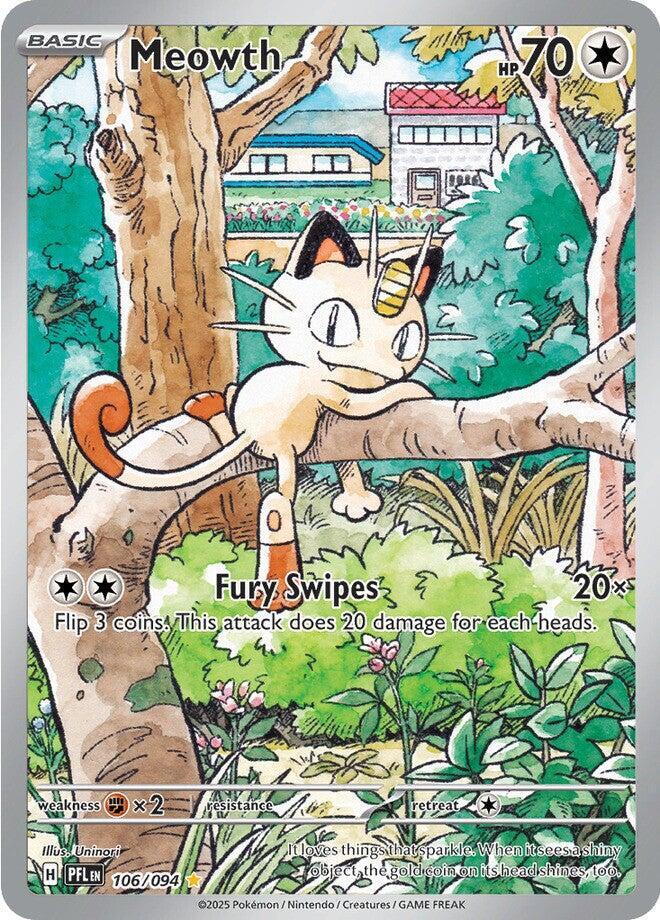 Meowth  - 106/094 - Lightly Played