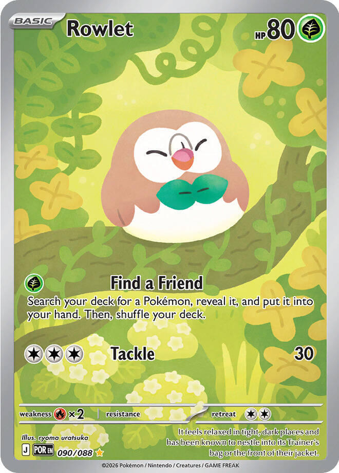 Rowlet - 090/088 - Lightly Played
