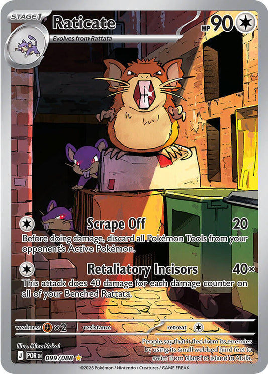 Raticate - 099/088 - Lightly Played