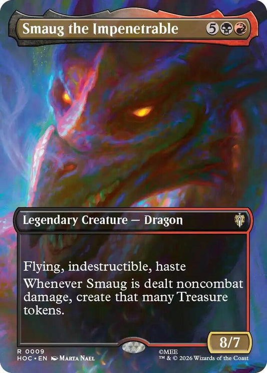 Smaug the Impenetrable (Borderless) (HOC)- Lightly Played