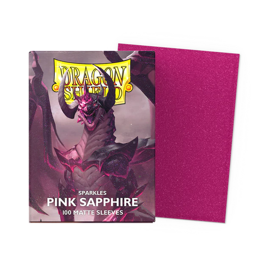 Dragon Shield Matte Sleeves: Sparkles Pink Sapphire