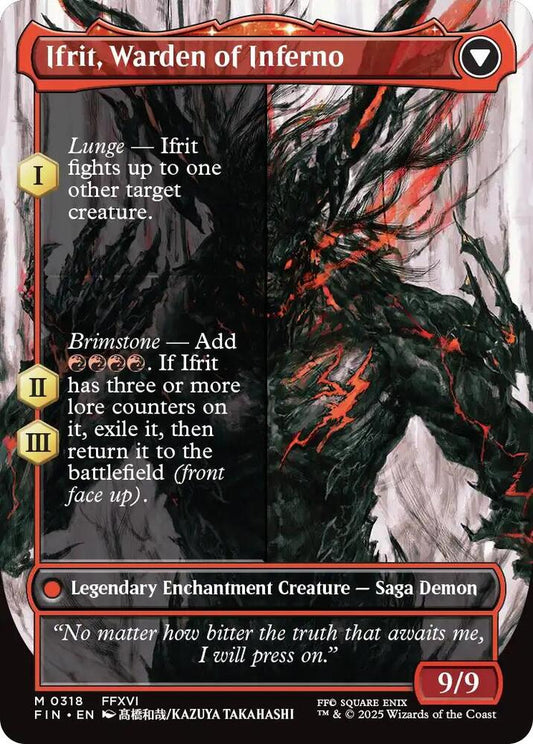 Clive, Ifrit's Dominant (0318) (Borderless) - Lightly Played