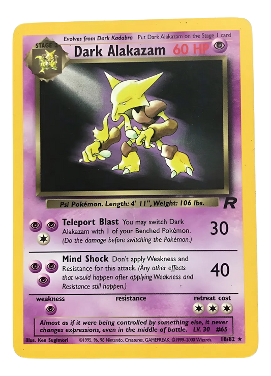 Dark Alakazam (18) - Heavily Played
