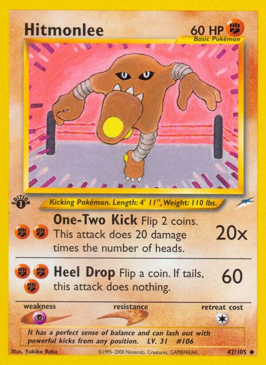 Hitmonlee (1st edition) - Lightly Played