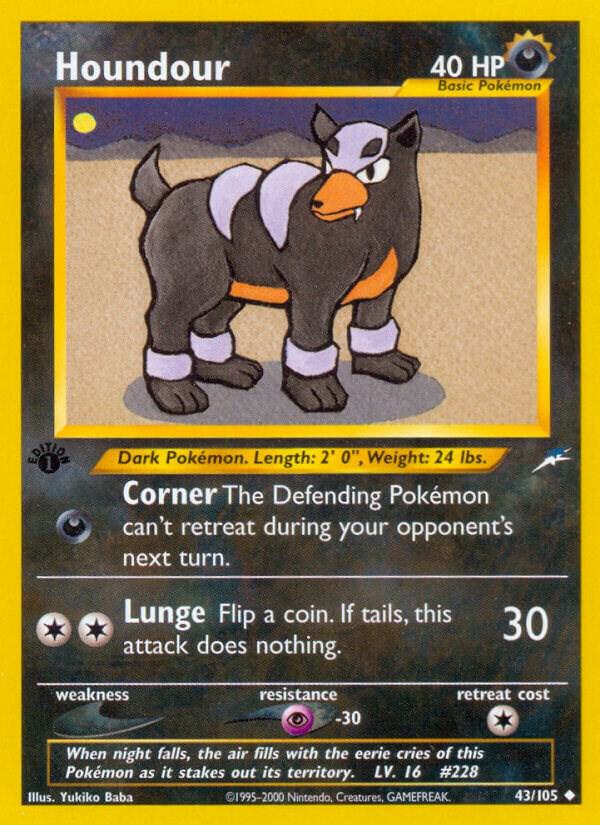 Houndour (1st edition) - Lightly Played