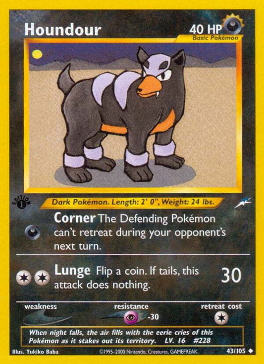Houndour (1st edition) - Lightly Played