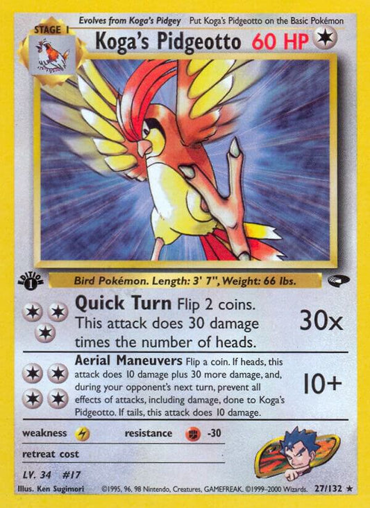 Koga's Pidgeotto - Lightly Played