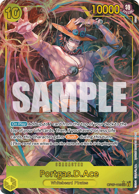 OP07-119 | SEC | CHARACTER Portgas.D.Ace(Alternate Art)