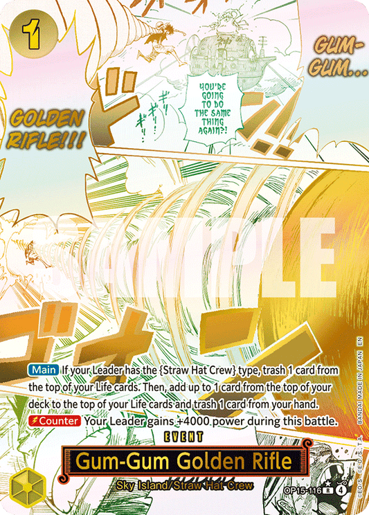 OP15-116 | R | EVENT Gum-Gum Golden Rifle