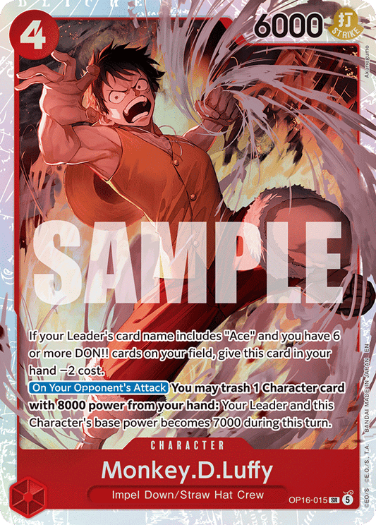 OP16-015 | SR | CHARACTER Monkey.D.Luffy