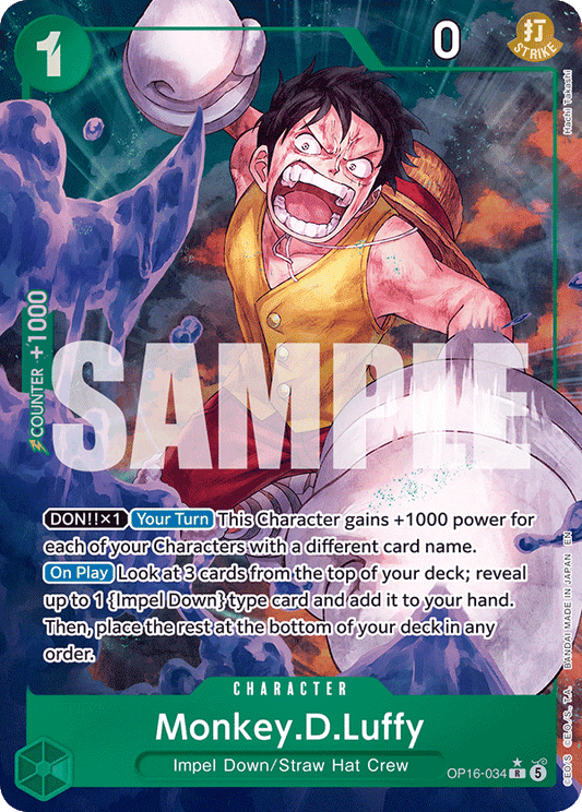 OP16-034 | R | CHARACTER Monkey.D.Luffy (Alternate Art)