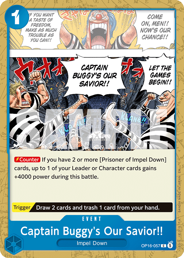 OP16-057 | C | EVENT Captain Buggy's Our Savior!!