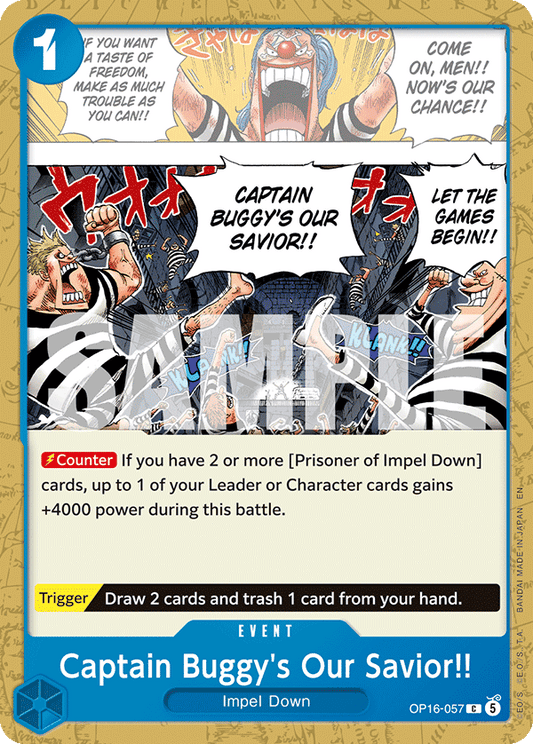 OP16-057 | C | EVENT Captain Buggy's Our Savior!!