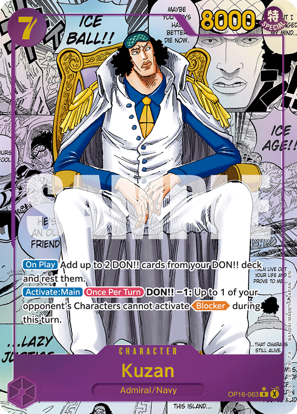 OP16-063 | R | CHARACTER Kuzan (Manga)