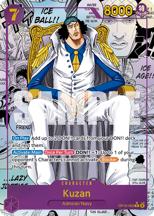 OP16-063 | R | CHARACTER Kuzan (Manga)