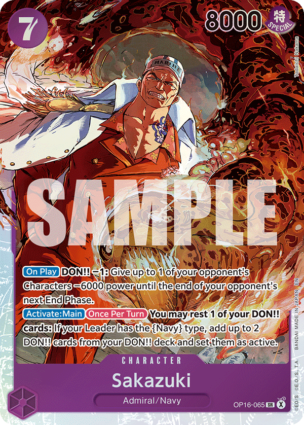 OP16-065 | SR | CHARACTER Sakazuki