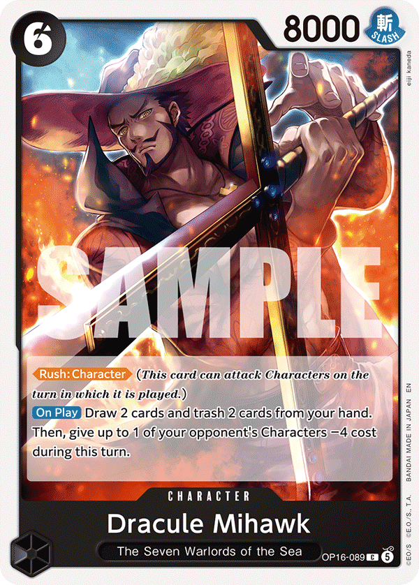 OP16-089 | C | CHARACTER Dracule Mihawk