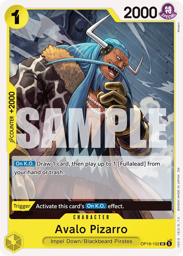 OP16-102 | UC | CHARACTER Avalo Pizarro
