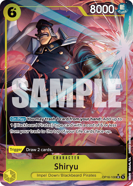 OP16-108 | SR | CHARACTER Shiryu (Alternate Art)