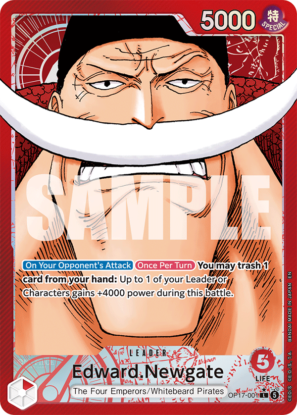OP17-001 | L | LEADER Edward.Newgate (Alternate Art)