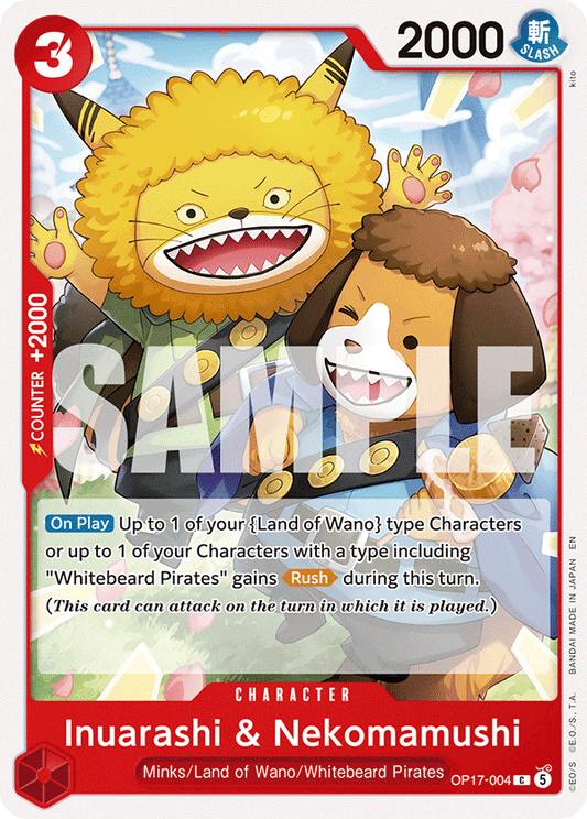 OP17-004 | C | CHARACTER Inuarashi & Nekomamushi