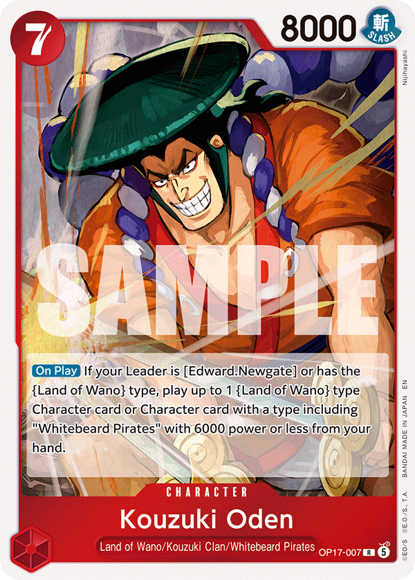 OP17-007 | R | CHARACTER Kouzuki Oden