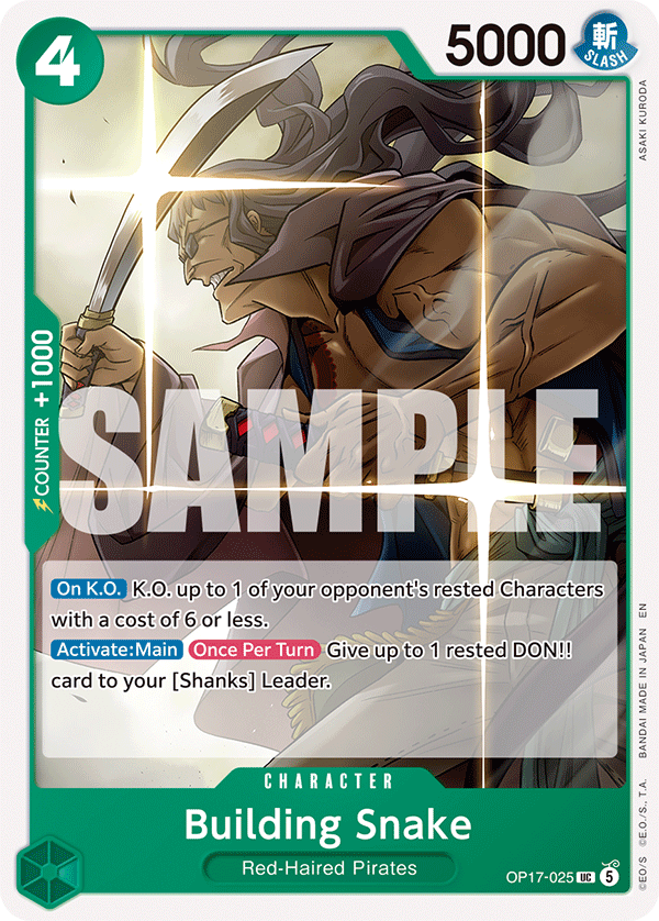 OP17-025 | UC | CHARACTER Building Snake
