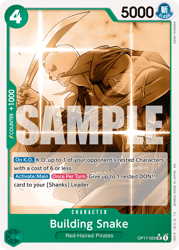 OP17-025 | UC | CHARACTER Building Snake (Pandaman)