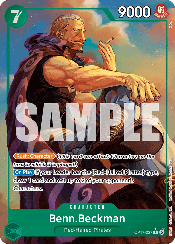 OP17-027 | R | CHARACTER Benn.Beckman (Alternate Art)