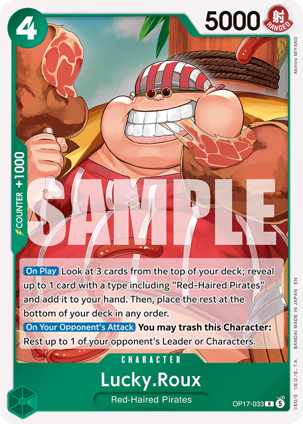 OP17-033 | R | CHARACTER Lucky.Roux