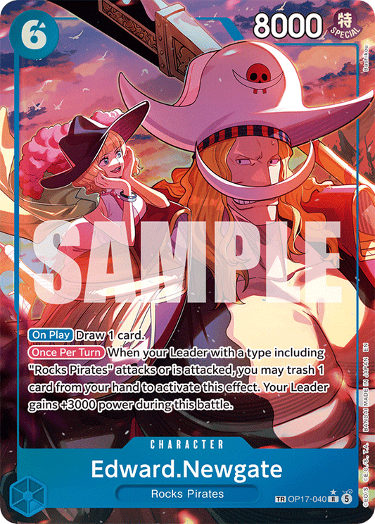 OP17-040 | R | CHARACTER Edward.Newgate (Alternate Art)
