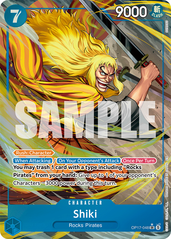 OP17-048 | SR | CHARACTER Shiki (Alternate Art)