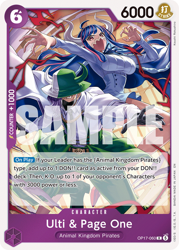 OP17-060 | R | CHARACTER Ulti & Page One