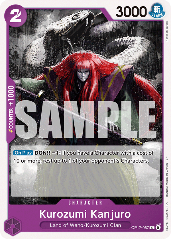 OP17-067 | C | CHARACTER Kurozumi Kanjuro