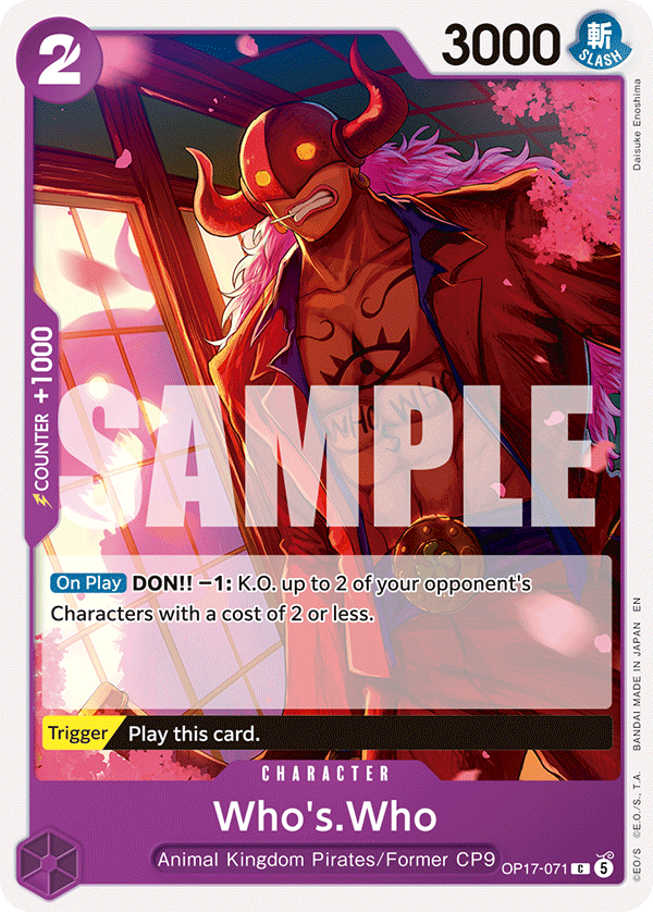 OP17-071 | C | CHARACTER Who's.Who