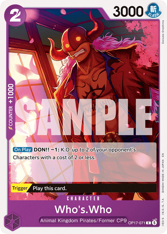 OP17-071 | C | CHARACTER Who's.Who