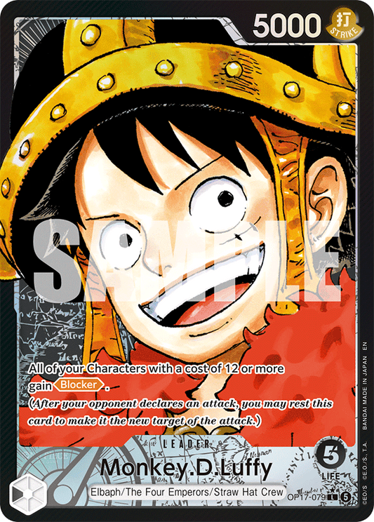 OP17-079 | L | LEADER Monkey.D.Luffy (Alternate Art)