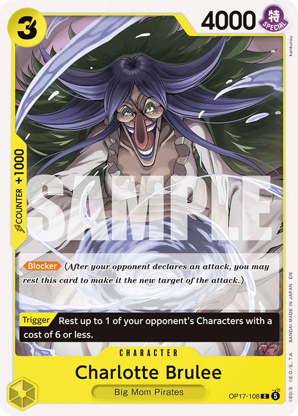 OP17-108 | C | CHARACTER Charlotte Brulee