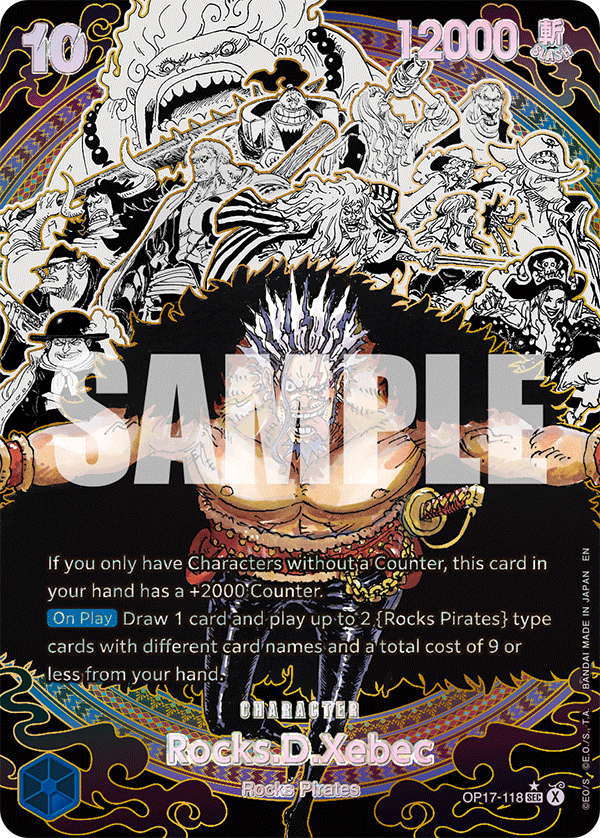 OP17-118 | SEC | CHARACTER Rocks.D.Xebec (Super Alternate Art)