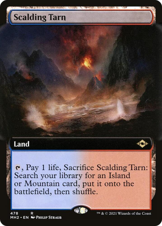 Scalding Tarn (Extended Art) - Foil Lightly Played