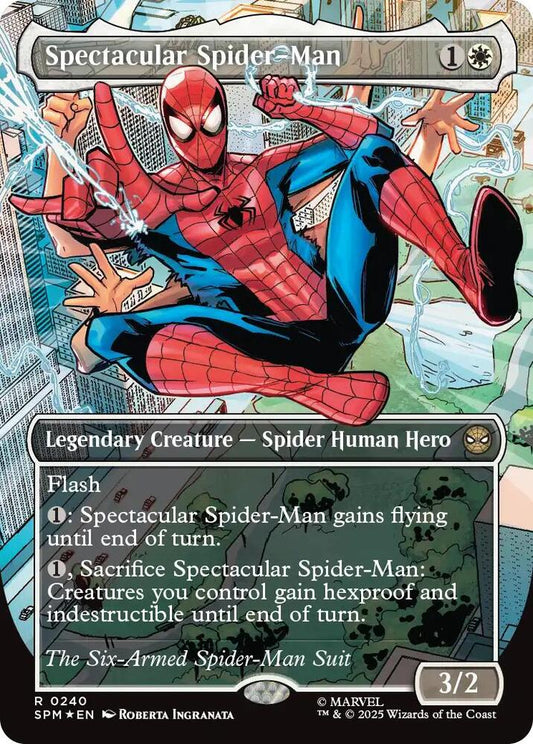 Spectacular Spider-Man (0240) (Borderless) (Textured Foil) - Lightly Played