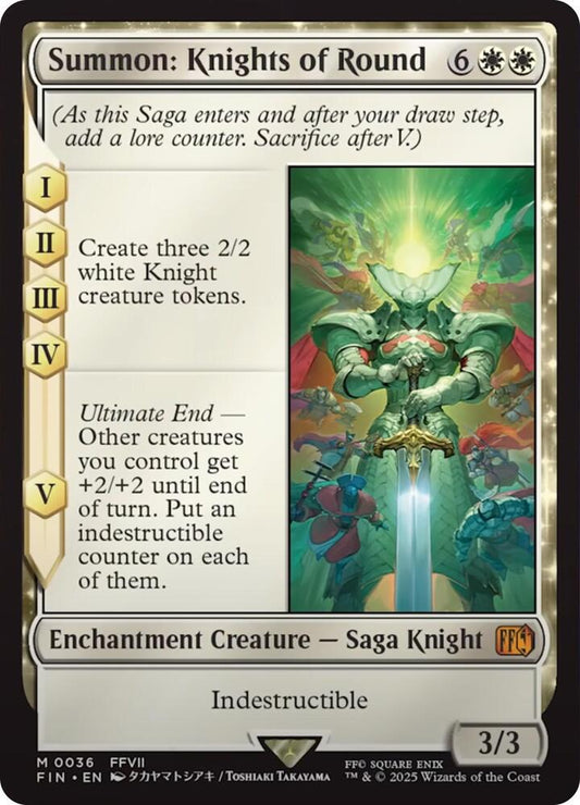 Summon: Knights of Round - Lightly Played