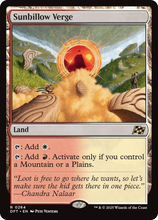 Sunbillow Verge - Foil Lightly Played