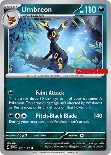 Umbreon - 130/197 (GameStop Exclusive) - Lightly Played