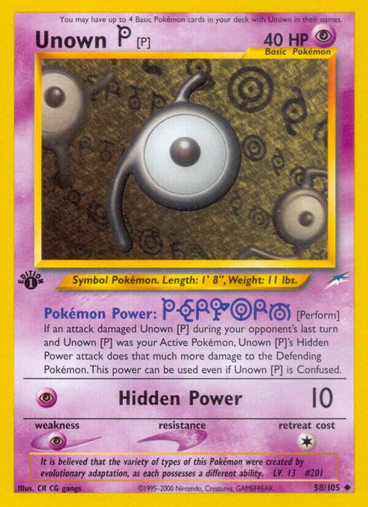 Unown [P] (1st edition) - Lightly Played