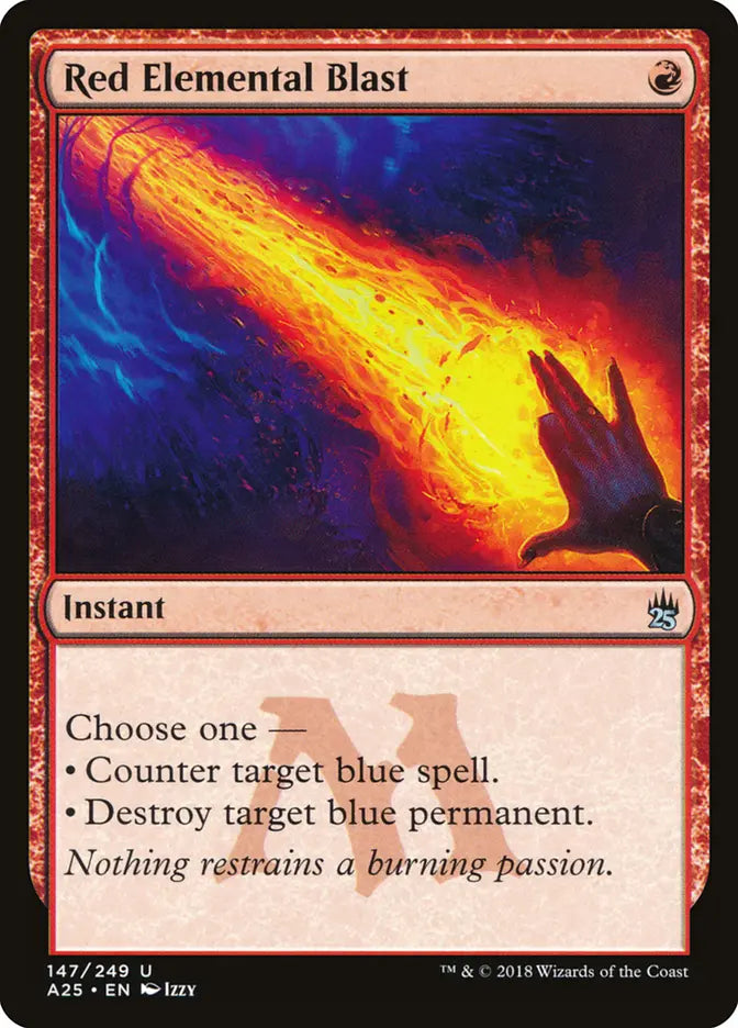 Red Elemental Blast (A25) - Lightly Played