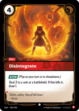Disintegrate OGN-005